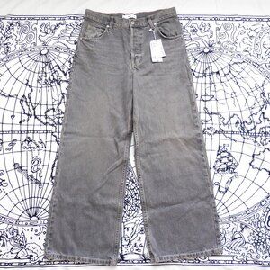 Mango || Massy Wide Leg Grey Jeans NWT